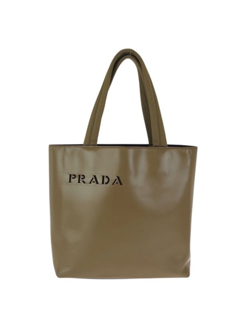 Prada Logo Tote Totes Khaki - Picture 1 of 9